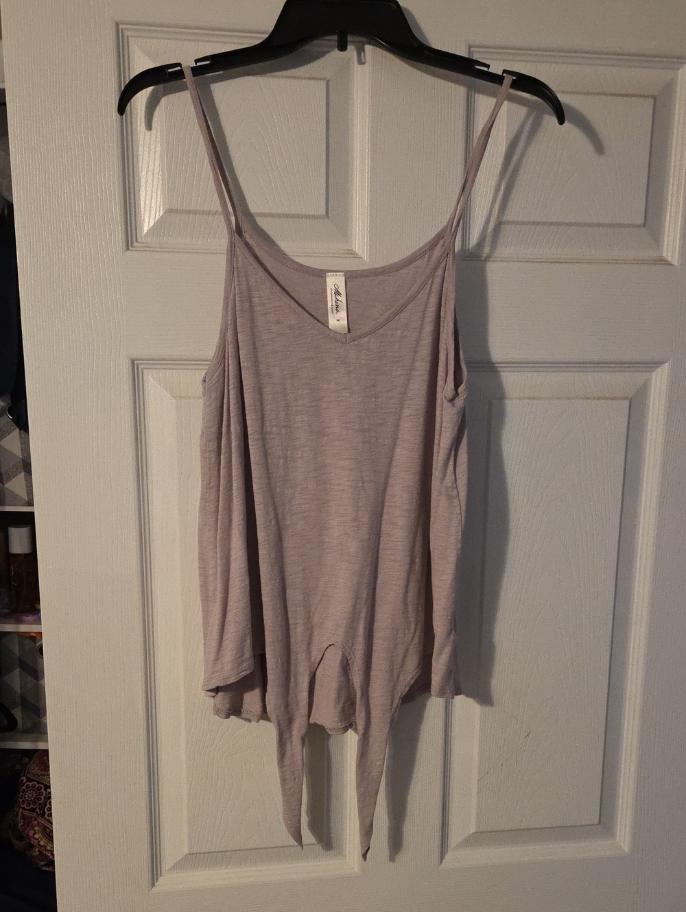 mahina Dusty Lavender V-Neck Spaghetti Strap Camisole
